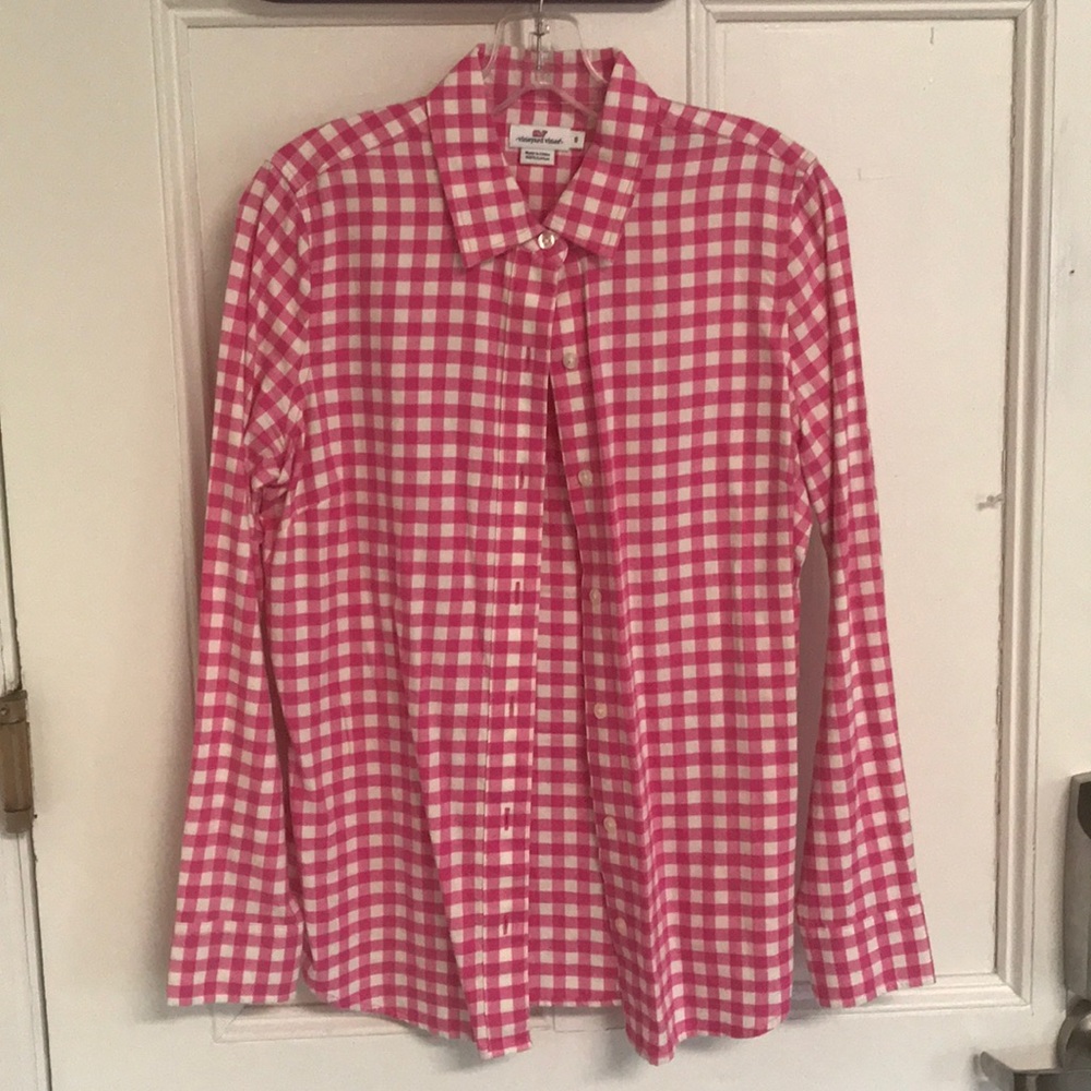 VINEYARDVINES GINGHAM FLANNEL BUTTON DOWN